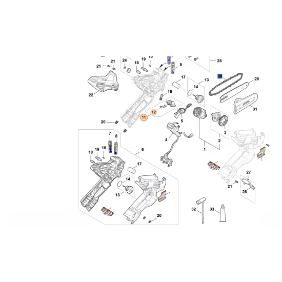 STIHL  Dźwignia blokady GA04 430 9810